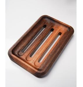 Porte-savon en bois massif naturel pour évier, douche et zone de lavage - Product Image 1