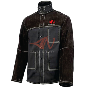 Veste de soudage en cuir fendu, veste de soudage en cuir, veste de sécurité - Product Image 4