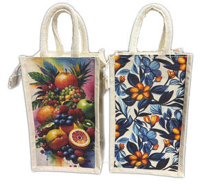 Bolsa de Mano de Yute 100% Natural con Estampado Digital, Ligera y Reutilizable para Compras, Oficina, Uso en Exteriores, para Regalos - Product Image 5