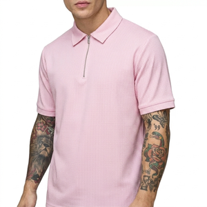 Camiseta polo al por mayor para hombre, de alta calidad, con cuello blanco, unisex, bordada, para logotipo personalizado - Product Image 1