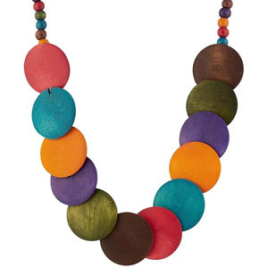 สร้อยคอลูกปัดเรซินหลากสีสร้อยคอแฟชั่นสำหรับโช้คเกอร์ประดับลูกปัดแก้วเม็ดเล็กตัดรูปหัวใจงานปักหลากสีสำหรับงานปาร์ตี้ - Product Image 1