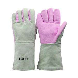 Vêtements de travail avec logo personnalisé de meilleur style, gants de conduite en cuir grain, gants de soudage et de travail résistants à la chaleur - Product Image 1
