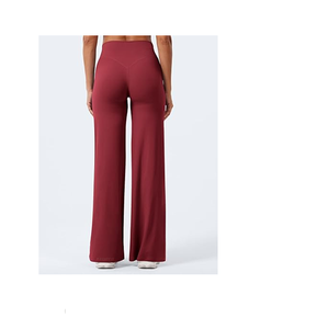 Leggings de sport pour femmes, leggings droits sans couture avant, leggings de yoga en tissu doux et fluide - Product Image 3