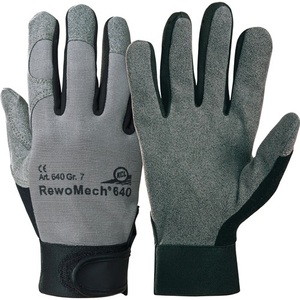 Gants en cuir synthétique noir/gris RewoMech 640 taille 9 EN 388 PPE Catégorie II HONEYWELL Équipement de protection pour le jardin - Paquet de 10 - Product Image 1