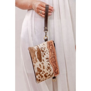 New Fashion Designer Genuine Cow Hair Women's 100% Genuine Leather Water Resistant Shoulder Sling <b>Pouch</b> Bags For Summer & Winter - Product Image 5