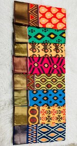 Diseñador Pure Ikkat Seda Sarees - Product Image 6