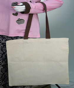 Bolso de mano de lona de algodón con logotipo personalizado ecológico bolso de compras reutilizable con personalidad para uso diario - Product Image 5