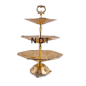 Soporte de servidor de pastel personalizado de estilo único Soporte de plato de pastel multinivel Soporte de servicio de pastel de frutas más grande - Product Image 1