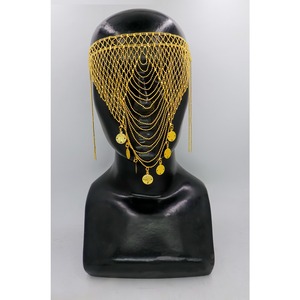 Moda señora boda velo geométrico encanto cara máscara Color borla cuentas piedra diamantes de imitación máscara para mujer fiesta graduación joyería - Product Image 3