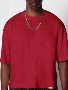 Camiseta formal recortada de manga larga holgada para hombre, 260 gramos, secado rápido y transpirable - Product Image 3