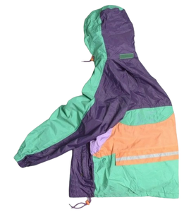 Personalizado hombres ligeros con capucha forro de malla ropa deportiva pulóver chaqueta cortavientos al por mayor de nylon chaqueta a prueba de viento - Product Image 4