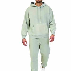 Survêtements décontractés pour hommes, à capuche, séchage rapide, légers, délavés à l'acide, streetwear uni, impression de logo personnalisée, écologiques - Product Image 6