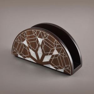 Portarrollos de Papel de Madera de Acacia con Incrustaciones de MOP, Accesorios de Decoración para el Hogar, Hecho en Vietnam, Venta al Por Mayor - Product Image 1