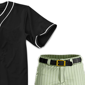 Ensemble d'uniformes de base-ball de grande taille fabriqué au Pakistan 100% vêtements de conception de sublimation en polyester ensemble d'uniformes de baseball pour hommes - Product Image 2