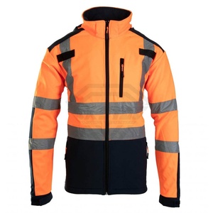 Chaqueta con cremallera de seguridad de alta visibilidad personalizada Work 2025 Chaqueta con forro polar de diseño superior de alta calidad Diseño de servicio OEM - Product Image 1