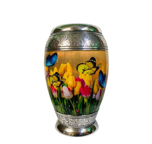 Papillon 360 degrés Image Urne de crémation Taille adulte Urne de crémation papillon à thème - Product Image 1