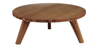 โต๊ะไม้อะคาเซียกลางแจ้งน้ำหนักเบาดีไซน์เรียบง่ายทนทานเคลือบน้ำมันสำหรับสวนโรงแรมห้องนั่งเล่นวิลล่าใช้ - Product Image 1