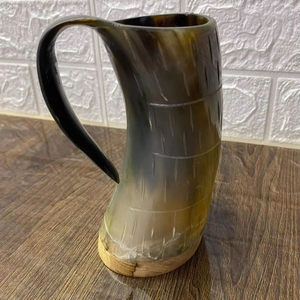 Taza de cuerno para beber de técnica cruda a granel ecológica, taza de cuerno de forma Natural, regalo y proveedor de Artisan Craft - Product Image 4