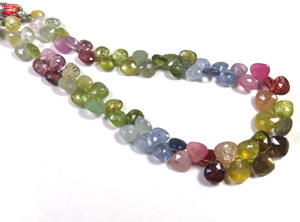 ลูกปัดแซฟไฟร์ธรรมชาติคุณภาพสูง ขนาด 8.5 นิ้ว รูปหัวใจ เจียระไนเหลี่ยม ขนาด 5-7.5 มม. น้ำหนัก 80 กะรัต สำหรับทำเครื่องประดับ จี้ แหวน สร้อยคอ - Product Image 4