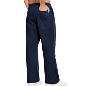 Mejor diseño premium Cintura con cordón Pantalones de chándal acampanados Logotipo personalizado Transpirable Peso pesado Pantalones de chándal Acampanados para hombres - Product Image 2