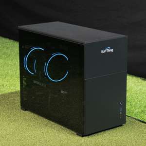 SurfThing SG3-5802 Series – Simulateur de golf ambidextre avec cadre en acier, tête en aluminium et poignée en acier inoxydable pour PC - Product Image 1