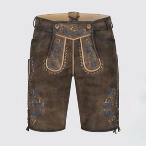 Bavarian Garments <b>Men's</b> Casual Traditional German Lederhosen <b>Shorts</b> New Arrival Solid Pattern Custom Unique Vintage Button - Product Image 1