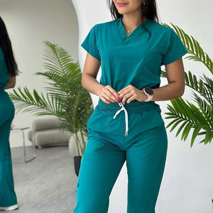 Uniforme de Hospital para Mujer, de Algodón, con Diseño de Campana, Tejido Dobby, con Detección de Agujas, Cómodo y Delgado, Personalizable, Alta Calidad, Gran Venta 2025 - Product Image 3
