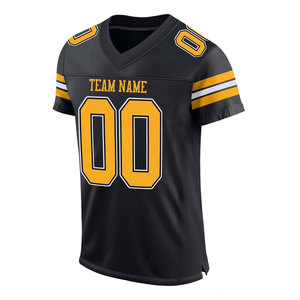 เสื้อเจอร์ซีย์ฟุตบอลอเมริกันรักบี้ระบายอากาศผ้าฝ้าย100% เป็นมิตรกับสิ่งแวดล้อมปรับแต่งโลโก้ได้เองจากโรงงาน - Product Image 2