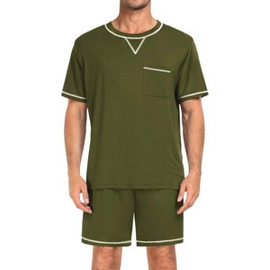 Personalizado 100% algodón hombres de talla grande gimnasio Fitness verano chándales manga corta Camiseta conjuntos cortos transpirable térmico verano - Product Image 5