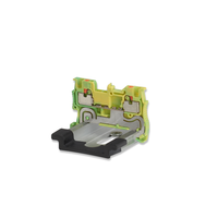 Bloc de bornes de terre industriel pour rail DIN automobile 26-14 AWG RPT1.5-PE 0.14-1.5mm Connecteur de terre à enfoncement pour panneau de commande