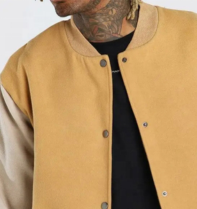 Hot Selling Bulk Quantity Good Switchable <b>Men</b> Varsity <b>Jackets</b> / New Design Solid Color Winter <b>Men</b> Varsity <b>Jackets</b> - Product Image 3