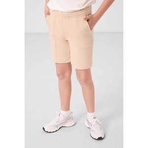 TOMMYLIFE Short en coton mélangé doux et texturé pour garçons, coupe standard, confortable, beige, vêtements d'été pour enfants - Product Image 3