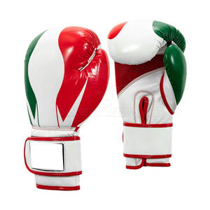 Gants d'entraînement de boxe en cuir PU de haute qualité avec couleur et logo personnalisés, tailles 8oz-16oz, équipement de sécurité pour adultes - Product Image 2
