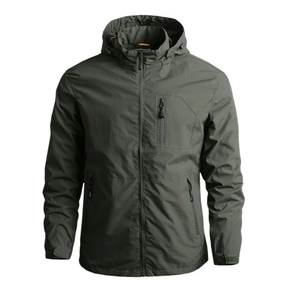 Waterproof Breathable Canvas Winter Windbreaker <b>Jacket</b> for Men's Women's Plus Size Outdoor Use Custom Logo High Street Style - Product Image 1