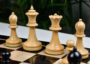 Classic 1904 Reproduction <b>Chess</b> <b>Set</b> by American <b>Chess</b> Company Ebony And Boxwood 3.8 King At <b>Cheap</b> Price - Product Image 5