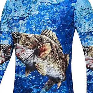 Camiseta Polo de Pesca Unisex Personalizada de Alta Calidad, 100% Poliéster, UPF 50, Transpirable, Estampada, de Manga Corta - Product Image 4