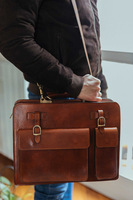 Tas Laptop kualitas terbaik tas kantor kulit asli untuk pria tas kerja kulit asli tas kurir tas tangan bisnis harga grosir