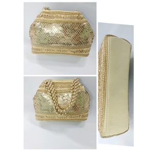 Bolso de Mano de Moda para Mujer, Bordado Tradicional de Alta Calidad, Asa de Perlas, Cierre Magnético, Forro de Seda, Regalo para Fiesta de Bodas - Product Image 4