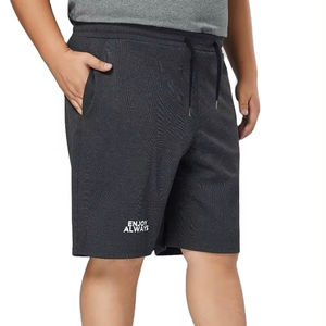 Pantalones Cortos Deportivos para Hombre, Talla Grande, con Cierre, Ecológicos, de Poliéster/Algodón, Se Acepta OEM al por Mayor, para Playa, Verano, Correr, Deportes - Product Image 1