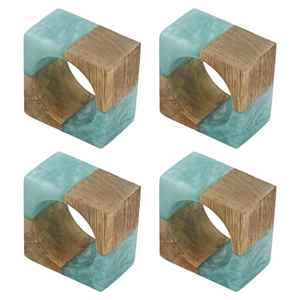 <b>Wooden</b> and Resin <b>Napkin</b> <b>Ring</b> Dining Table Decorative Wood <b>Napkin</b> <b>Ring</b> & Kitchen Accessories Wood <b>Napkin</b> - Product Image 2