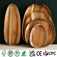Hete Aanbieding! Op Voorraad: Acacia Houten Schaal, Houten Serveerblad, Op Maat Gemaakt Keuken Charcuterie Kaas Sushi Fruit Dessert Snack Borden Plank