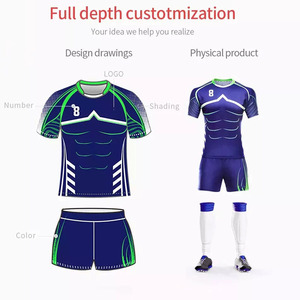 Meilleure vente d'uniforme de rugby à manches courtes confortable et respirant de haute qualité fabriqué Offre Spéciale - Product Image 6