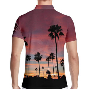 เสื้อโปโลแขนสั้นพิมพ์ซับลิเมชันแนวสตรีทเสื้อโปโลพิมพ์ลาย - Product Image 2