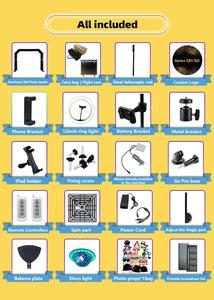 Portable 360 Degree Automatic <b>Video</b> Camera Photo Booth Wi-Fi Bluetooth Self-Service Print Compatible Smartphones iPad <b>Cameras</b> - Product Image 6