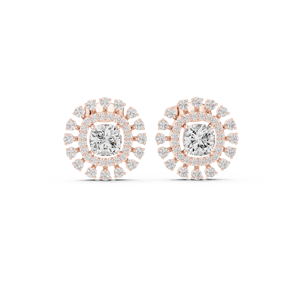 GRA certificado S925 plata incrustaciones Moissanite cuatro hojas trébol flor pendientes para mujeres cumpleaños boda compromiso regalos - Product Image 2