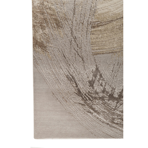 Tapis Kavi Ivory Free Verse noué à la main en laine et soie de bambou, motif abstrait pour la décoration de la maison et du salon Esk-360 - Product Image 4