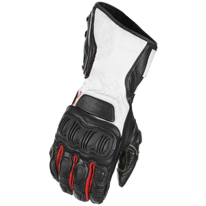Gants de course en cuir noir véritable pour hommes et femmes hiver et été équipement de protection de moto pour route OEM prix bon marché - Product Image 3