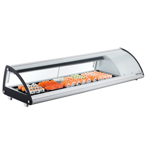83 L Refrigerated Sushi <b>Display</b> <b>Case</b> Premium Freezer & Fridge for Displaying Fresh Ingredients - Product Image 1