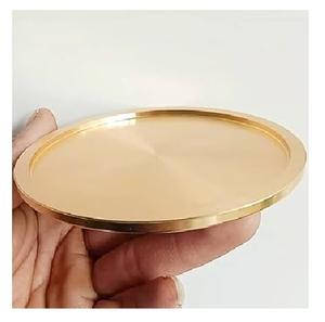 <b>Gold</b> Plated Metal <b>coaster</b> Table Top Decorative Round <b>Coaster</b> Custom Logo Premium Quality Tableware Decoration - Product Image 6