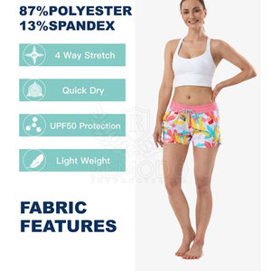 Short de plage respirant pour femme avec ceinture élastique pour le confort et le style Short pour femme - Product Image 4